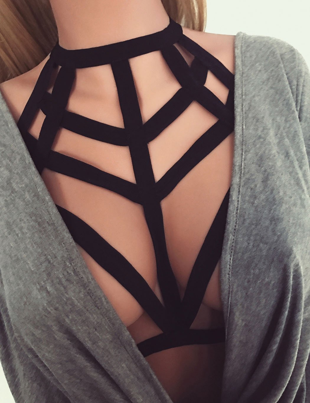 Open Cup Strappy Harness - Missbodybra