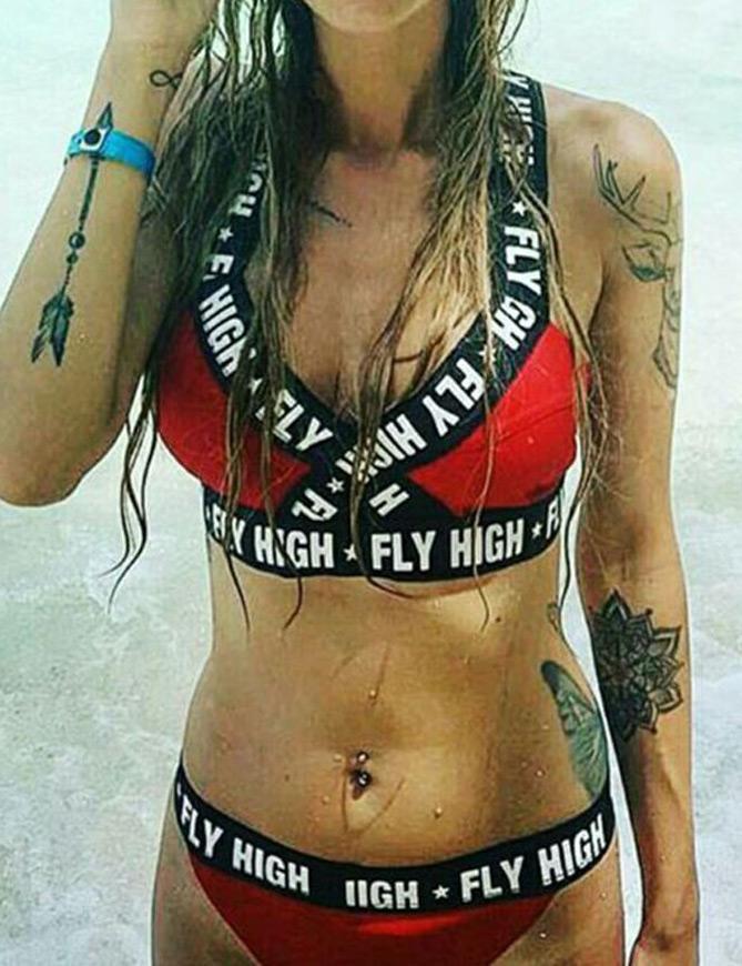 Fly High Bandage Bralette & Thong Set