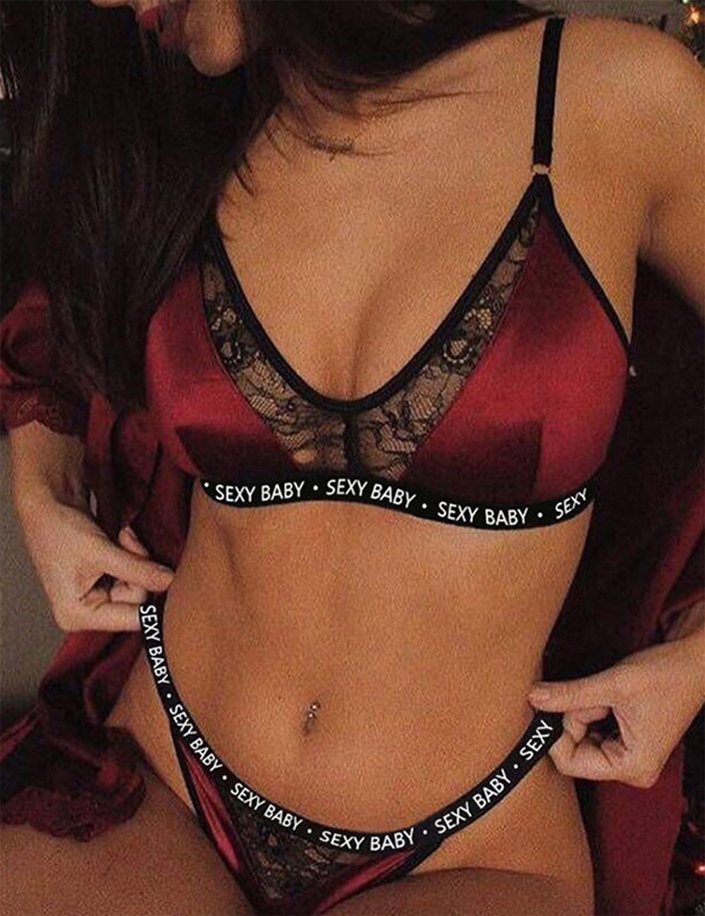 Sexy Baby Bralette & Thong Set - Missbodybra
