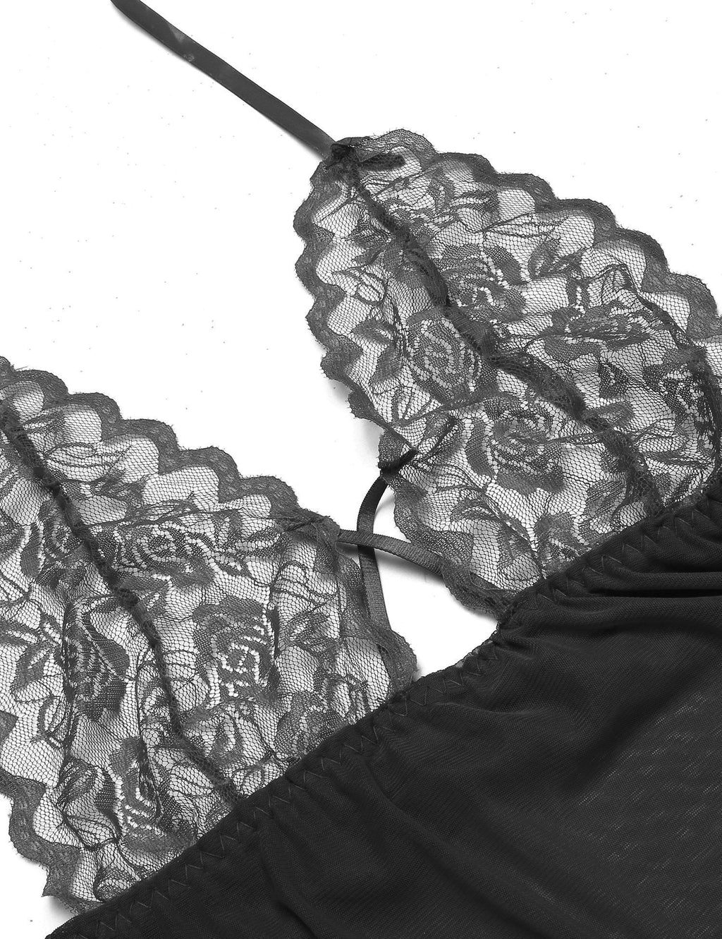 Lace Front Babydoll & Thong Set - Missbodybra